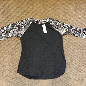 3/4 length baseball top